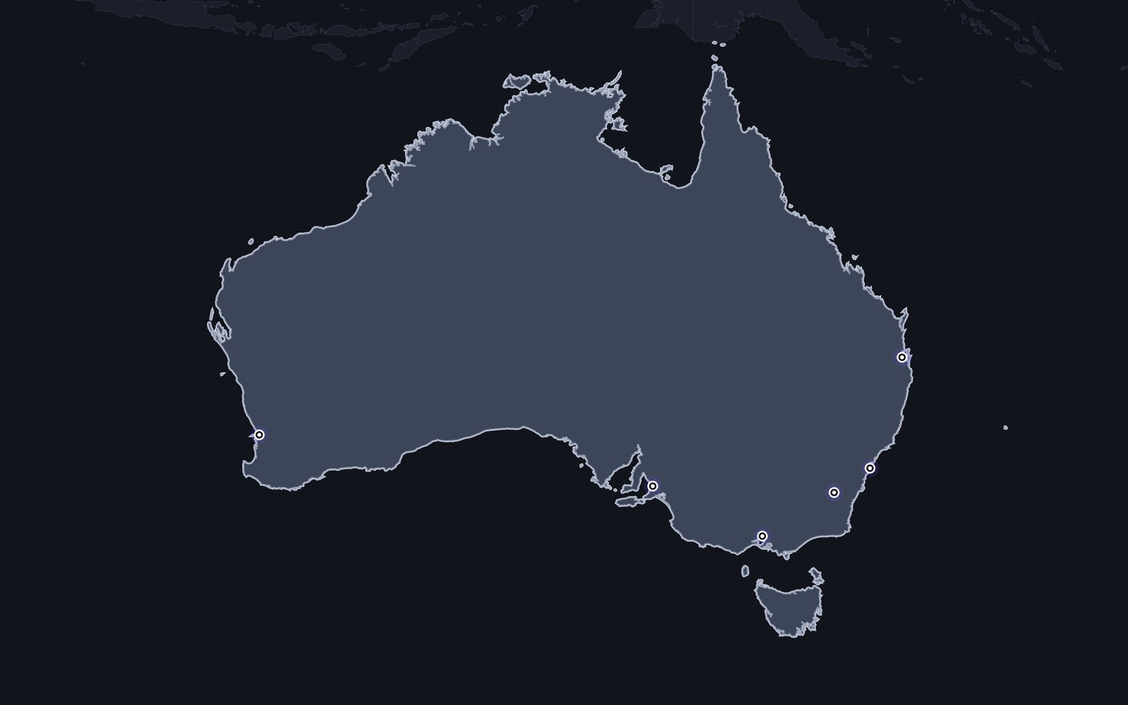 Illustrated map of Australia