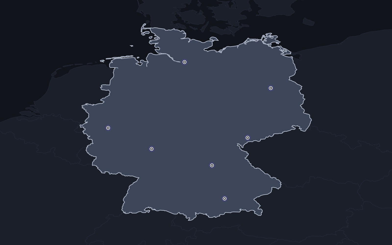Illustrated map of Germany