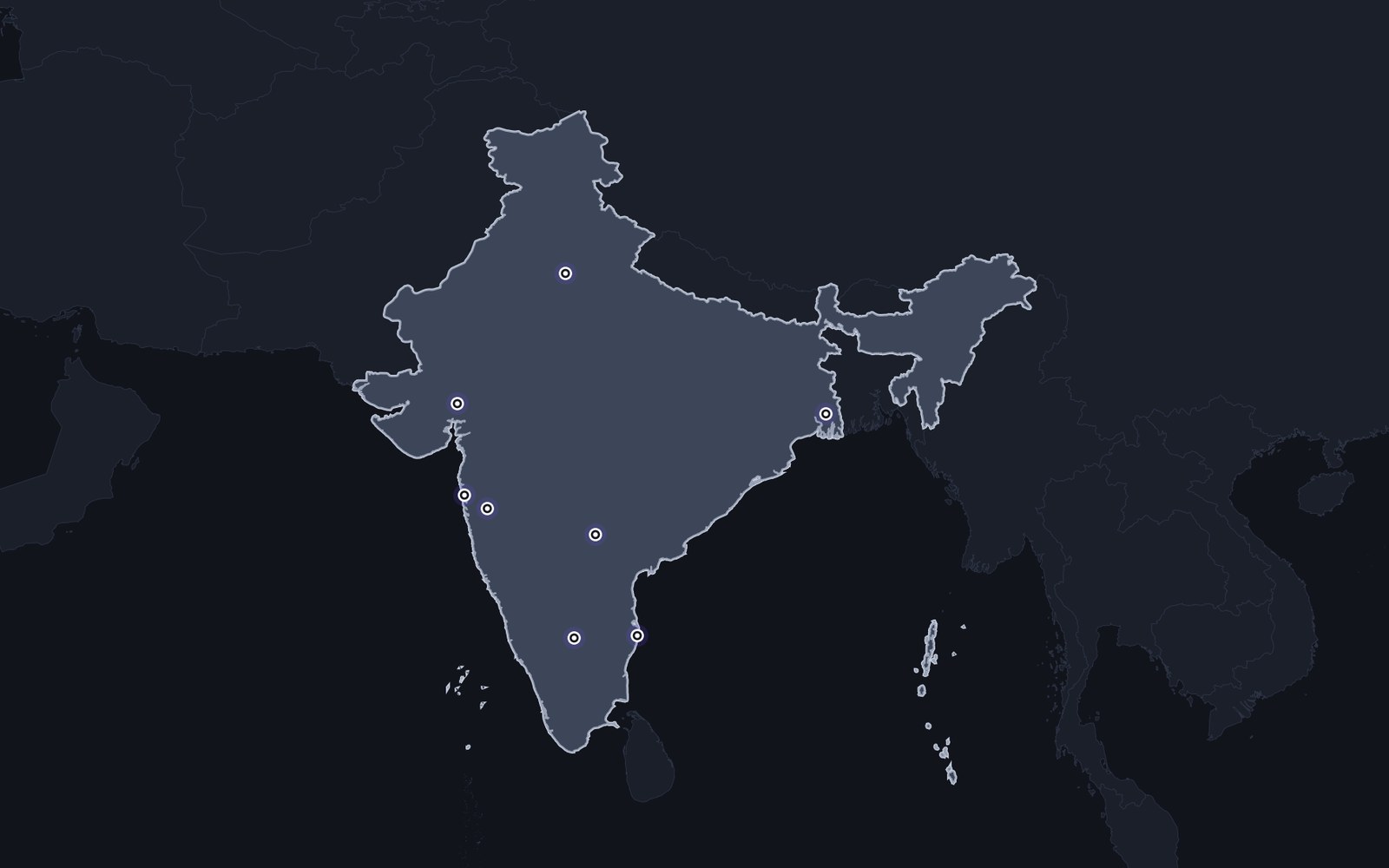 Illustrated map of India