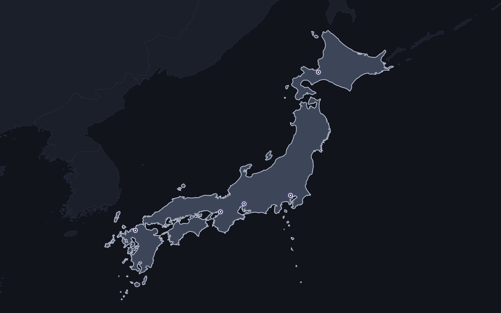 Illustrated map of Japan